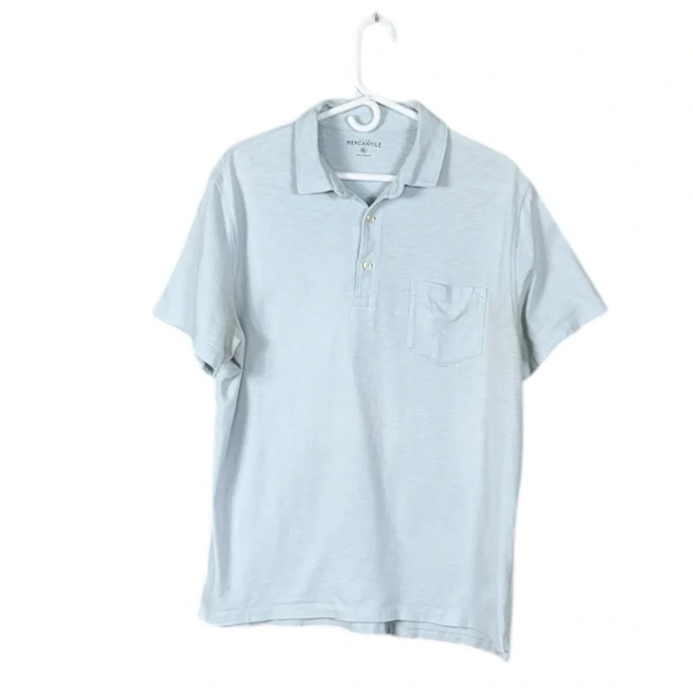 J Crew Mercantile Mens Large Short Sleeve Polo Shirt Size XL Cotton Golf